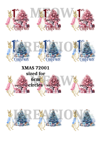 Baby's First Christmas Decoupage Rice Paper - XMAS 72001