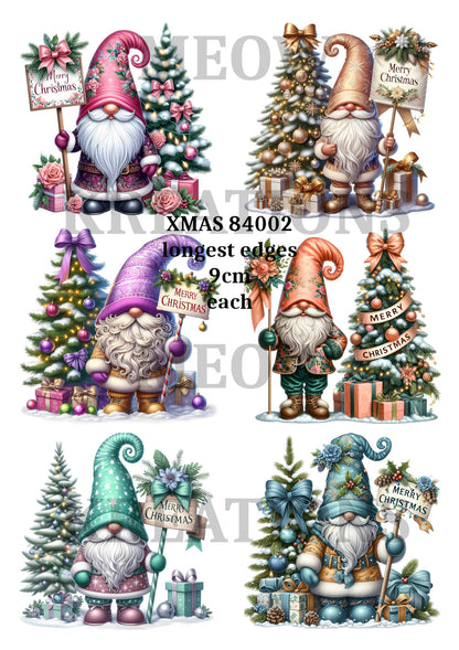 Gnome Christmas Decoupage Rice Paper - XMAS 84002