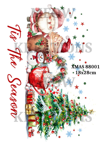 Christmas Decoupage Rice Paper - XMAS 88001