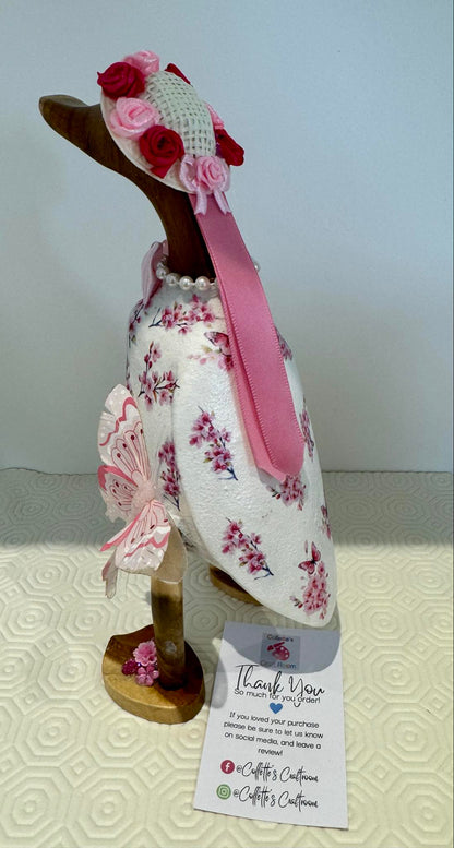 Pink Cherry Blossom & Butterflies Decoupage Rice Paper – CB 1304