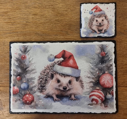 Robins, Hedgehog, Chickens Christmas Decoupgae Rice Paper - XROB 51002