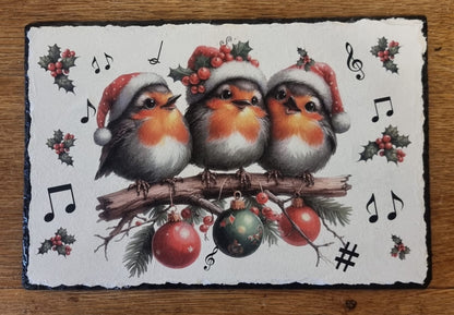 Christmas Robins Holly & Baubles Decoupage Rice Paper - XROB 45001