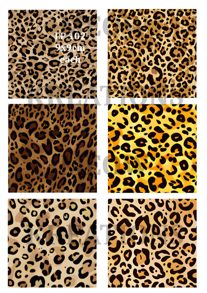 Leopard Print Decoupage Rice Paper - LP 102
