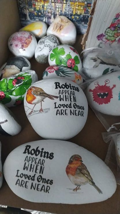 Robin Bird Memorial Decoupage Rice Paper - ROBLON 3001A