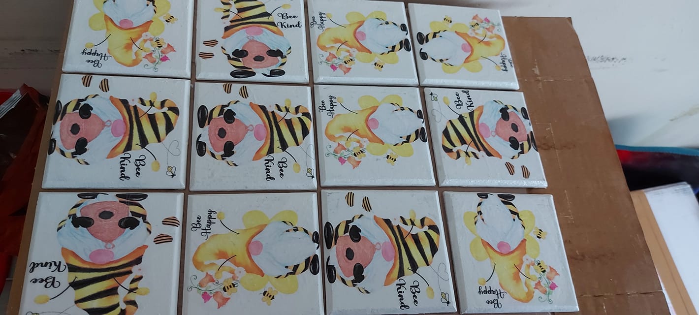Posavasos tipo abeja