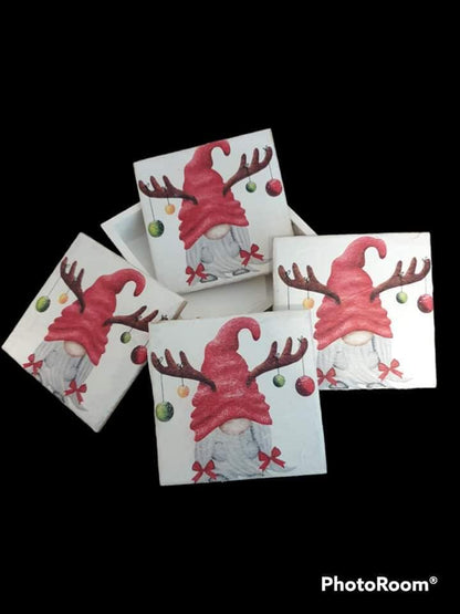 Gonk Reindeer Christmas Decoupage Rice Paper - RUDO 2002