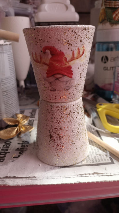 Gonk Reindeer Christmas Decoupage Rice Paper - RUDOM 6002