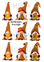 Autumn Gnomes With Leaves Decoupage Rice Paper – AUTM 3001