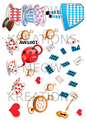 Alice in Wonderland Decoupage Rice Paper - AW 1001
