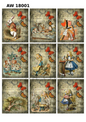 Alice in Wonderland Decoupage Rice Paper - AW 18001