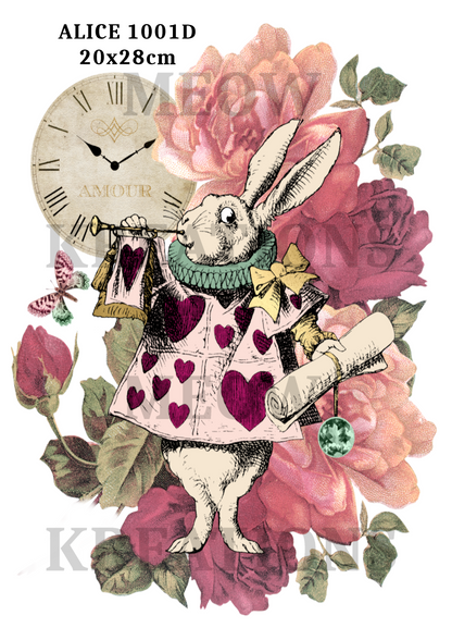 Alice in Wonderland Decoupage Rice Paper - Alice 1001D