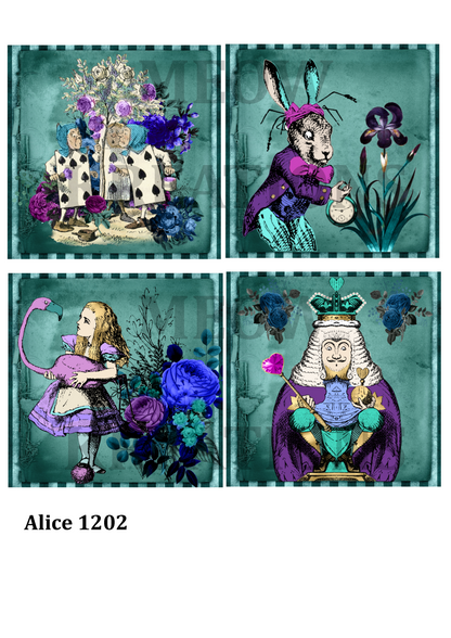 Alice in Wonderland Decoupage Rice Paper - Alice 1202