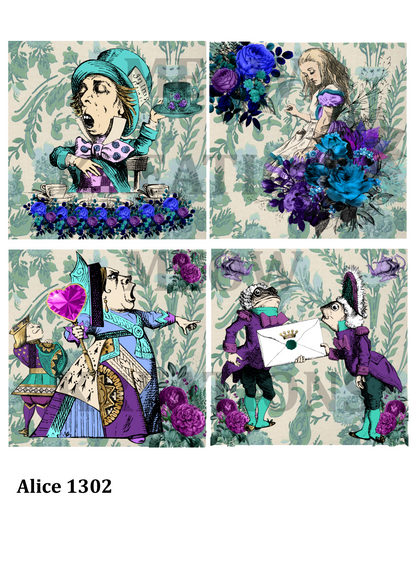 Alice in Wonderland Decoupage Rice Paper - Alice 1302