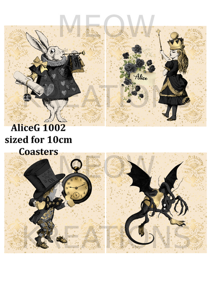 Alice in Wonderland Decoupage Rice Paper - AliceG 1002