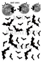 Halloween Bats & Moon Decoupage Rice Paper – BAT 1001