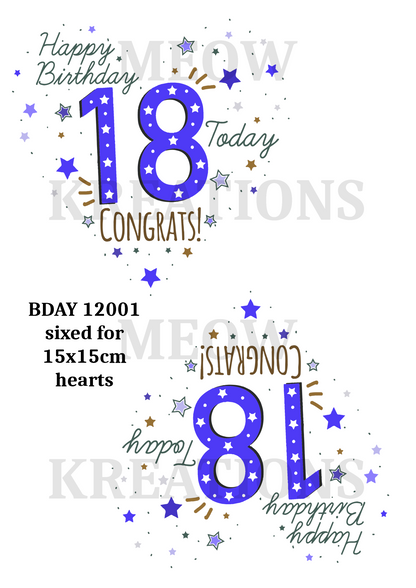 Decoupage Rice Paper – BDAY 12001