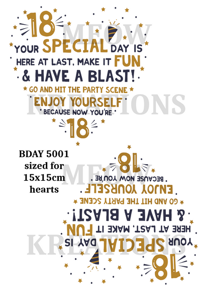 Decoupage Rice Paper – BDAY 5001