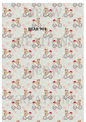 Cycling Bear & Pink Hearts Decoupage Rice Paper – BEAR 901