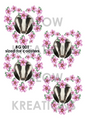 Floral Heart Badger Decoupage Rice Paper – BG 001