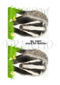 Badger Pair With Daisies Decoupage Rice Paper – BG 2003