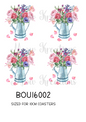 Roses & Wildflowers Watering Can Decoupage Rice Paper - BOU 16002