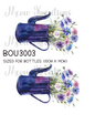 Wildflower Watering Can Decoupage Rice Paper - BOU 3003