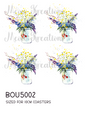 Wildflowers in Glass Jar Decoupage Rice Paper - BOU 5002