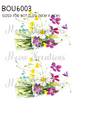 Daisies & Wildflowers Bottles Decoupage Rice Paper - BOU 6003