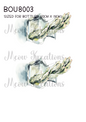 Flower Stems in Glass Vase Decoupage Rice Paper - BOU 8003