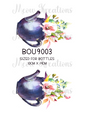 Floral Teapot Design Decoupage Rice Paper - BOU 9003