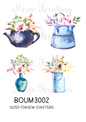 Floral Vessels Collection Decoupage Rice Paper - BOUM 3002