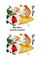 Bee Mine Bottles Decoupage Rice Paper - BMB 01