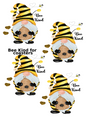 Bee Kind Coasters Decoupage Rice Paper – BKC 01