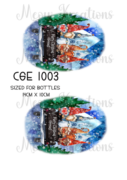 Gonk Christmas Decoupage Rice Paper - CGE 1003