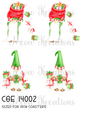 Gonk Christmas Decoupage Rice Paper - CGE 14002