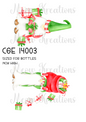 Gonk Christmas Decoupage Rice Paper - CGE 14003