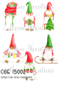Gonk Christmas Decoupage Rice Paper - CGE 15002