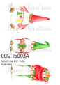 Gonk Christmas Decoupage Rice Paper - CGE 15003A
