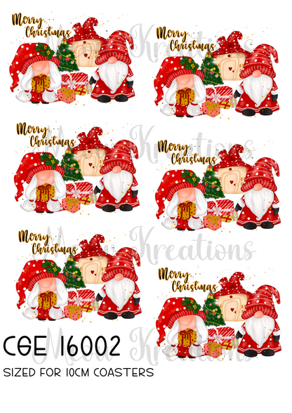 Gonk Christmas Decoupage Rice Paper - CGE 16002