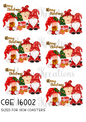 Gonk Christmas Decoupage Rice Paper - CGE 16002