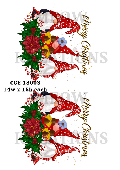 Gonk Christmas Decoupage Rice Paper - CGE 18003