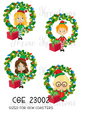 Elf Christmas Decoupage Rice Paper - CGE 23002