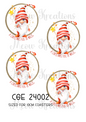 Gonk Christmas Decoupage Rice Paper - CGE 24002