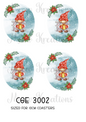 Gonk Christmas Decoupage Rice Paper - CGE 3002