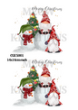Gonk Christmas Decoupage Rice Paper - CGE 5001
