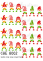 Christmas Gnomes Ho Ho Ho Decoupage Rice Paper - CGE 8002