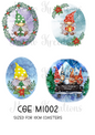 Gonk Christmas Decoupage Rice Paper - CGEM 1002