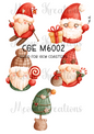 Gonk Father Christmas Decoupage Rice Paper - CGEM 6002