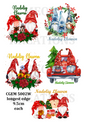 Gonk Christmas Decoupage Rice Paper - CGEM 5002W