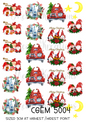 Gonk Christmas Decoupage Rice Paper - CGEM 5004